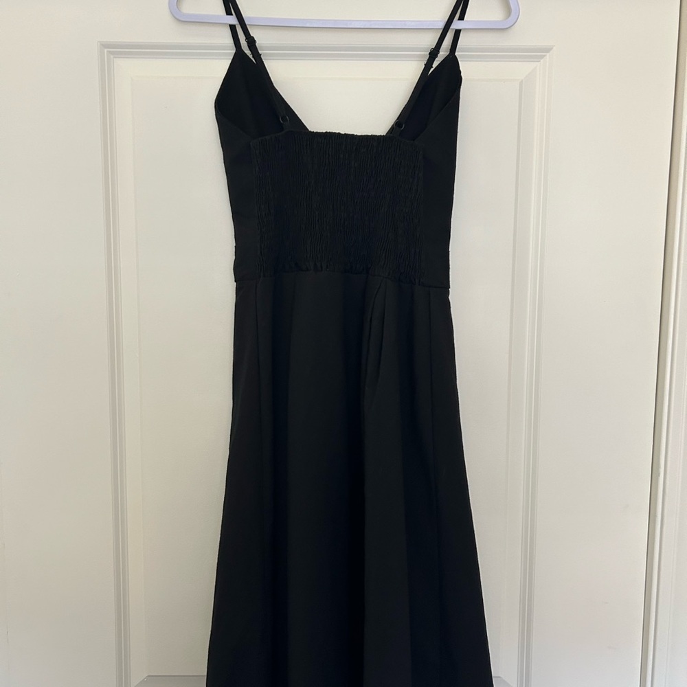 Black Spaghetti Strap Midi Dress NWOT - Picture 5 of 9